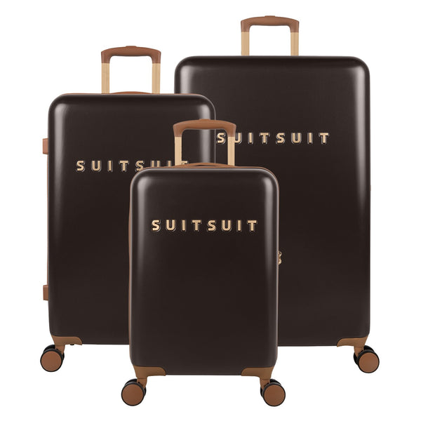 Fab Seventies Classic - Espresso Black - Luggage Set (55/66/76 cm)