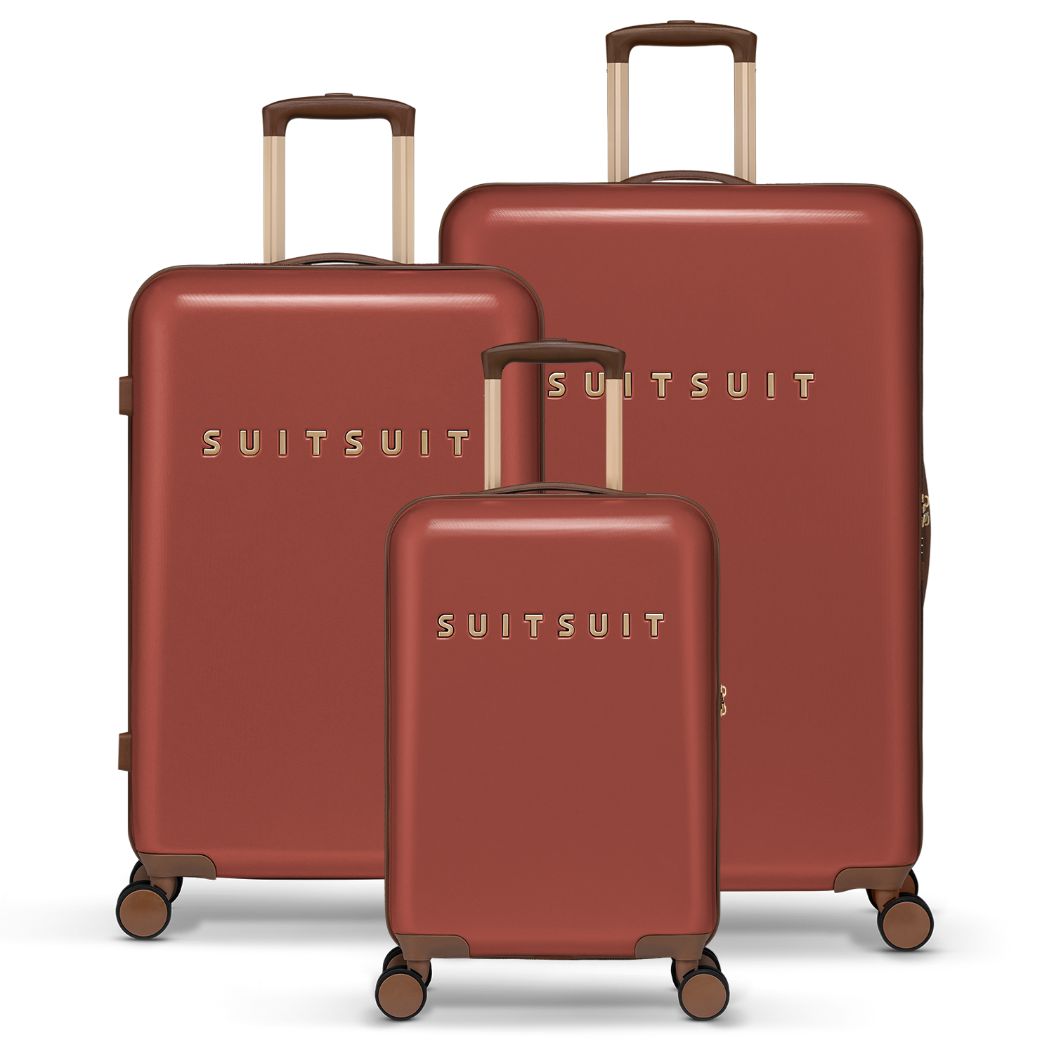 Fab Seventies - Red Ochre - Luggage Set (55/66/76 cm)