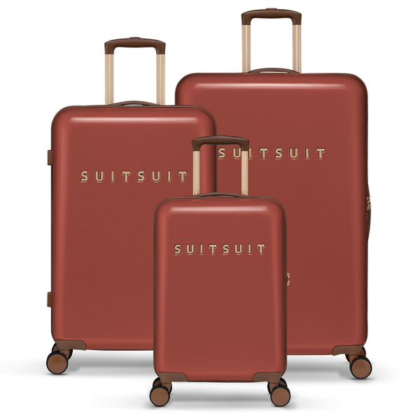 Fab Seventies - Red Ochre - Luggage Set (55/66/76 cm)