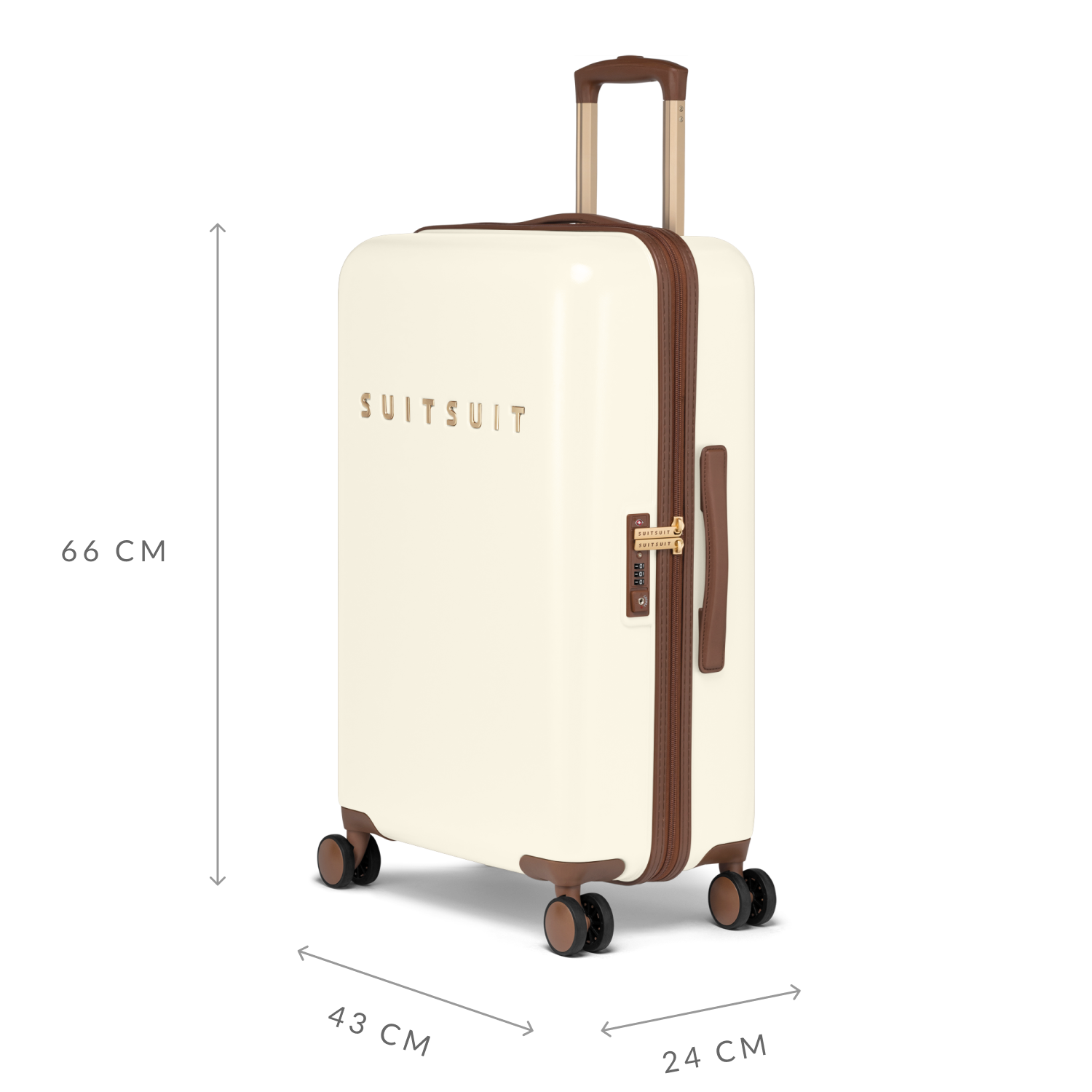 Fab Seventies - Antique White - Check-in (66 cm)