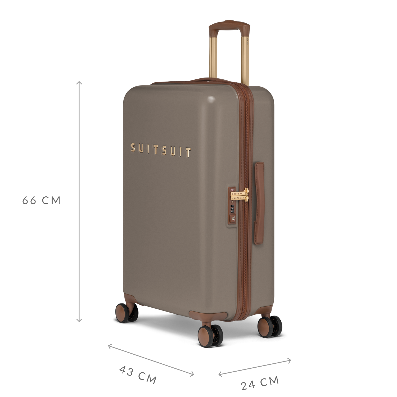 Fab Seventies - Taupe - Check-in (66 cm)