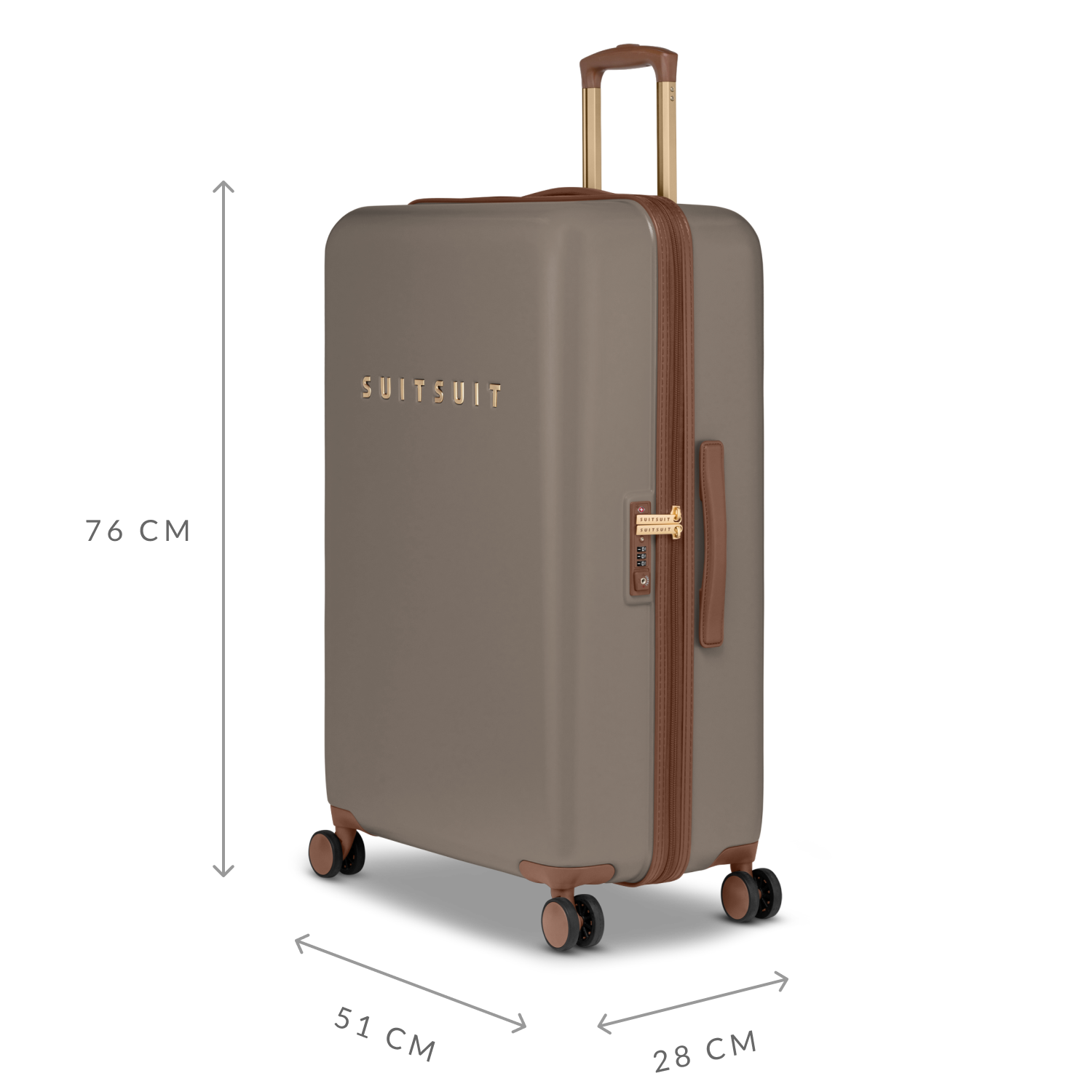 Fab Seventies - Taupe - Check-in (76 cm)