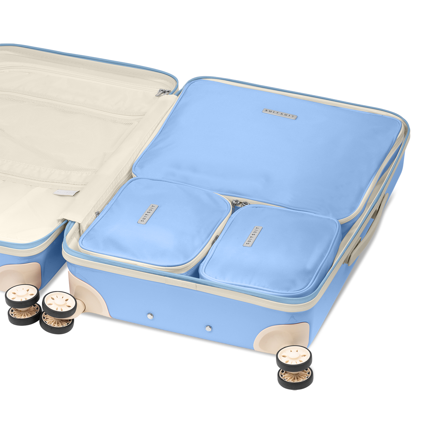 Fabulous Fifties - Chambray Blue - Packing Cube Set (66 cm)