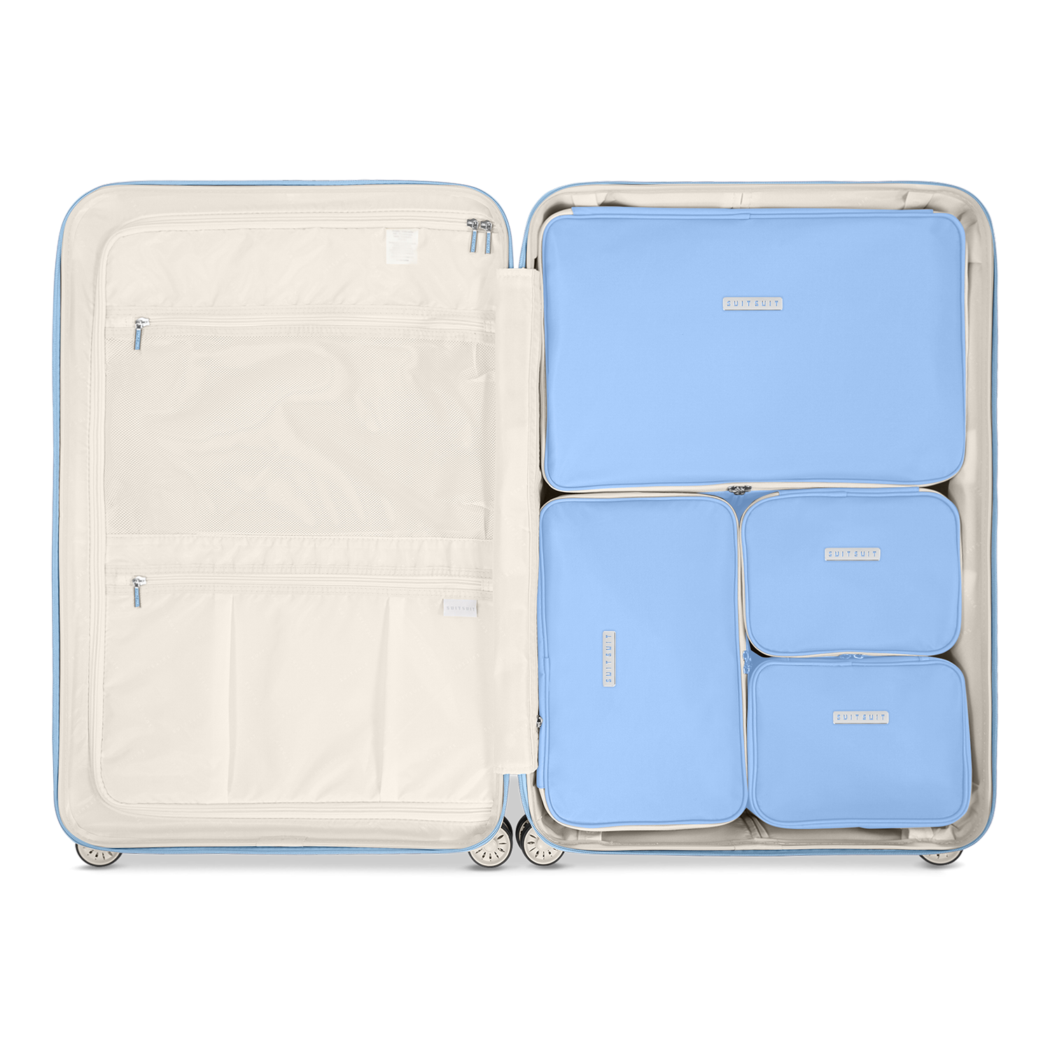Fabulous Fifties - Chambray Blue - Packing Cube Set (76 cm)
