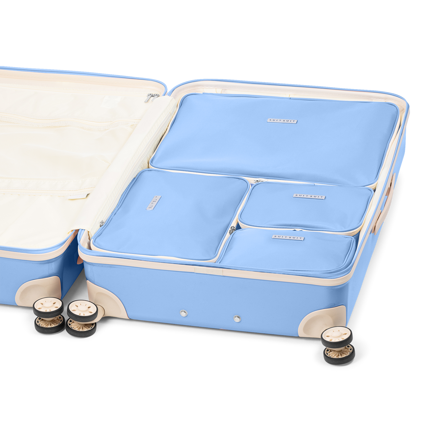 Fabulous Fifties - Chambray Blue - Packing Cube Set (76 cm)