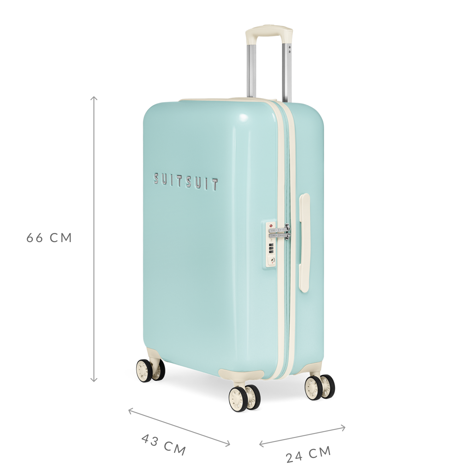 Fabulous Fifties - Luminous Mint - Check-in (66 cm)