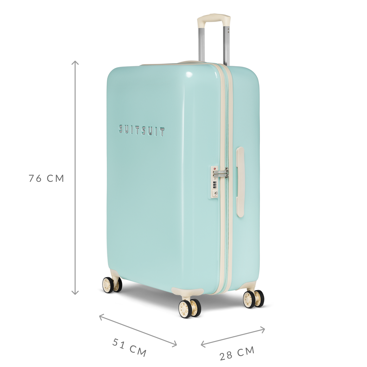 Fabulous Fifties - Luminous Mint - Check-in (76 cm)