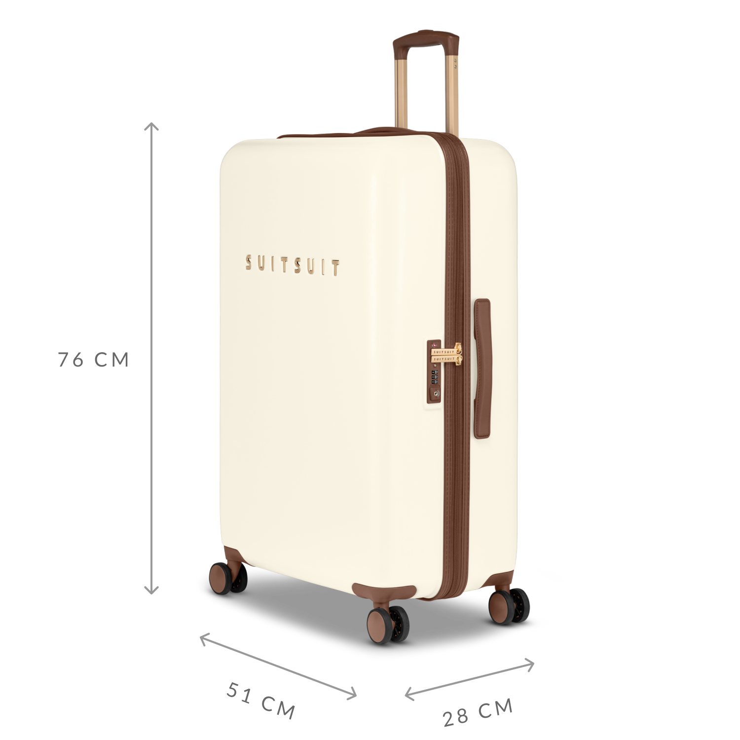 Fab Seventies - Antique White - Check-in (76 cm)