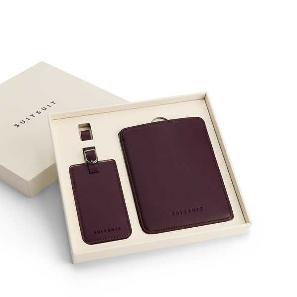 Mystique - Cherry Lacquer - Passport Sleeve & Luggage Tag Medium