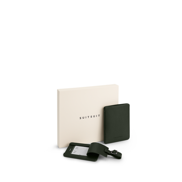 Mystique - Dark Olive - Passport Sleeve & Luggage Tag Large