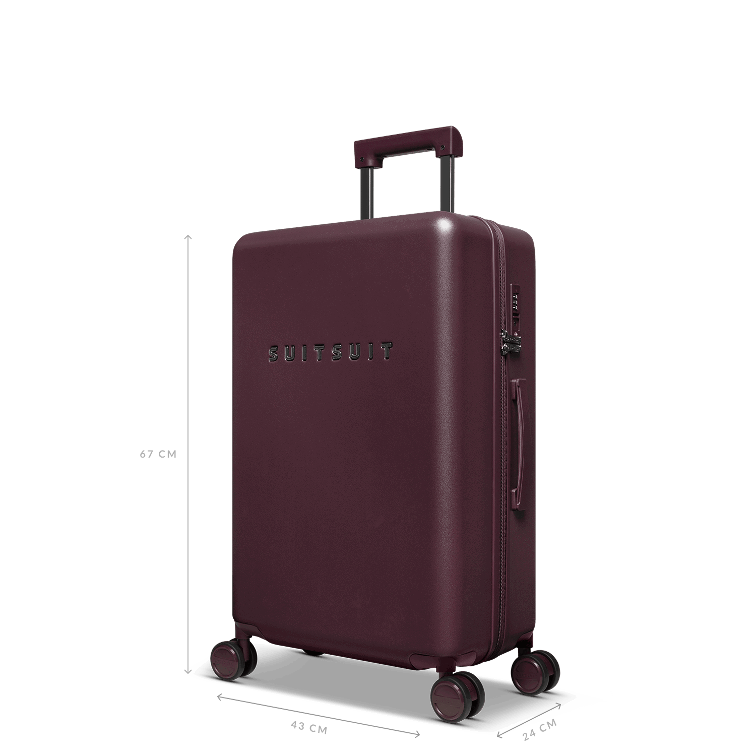 Mystique - Cherry Lacquer - Luggage Set (55/66/76 cm)