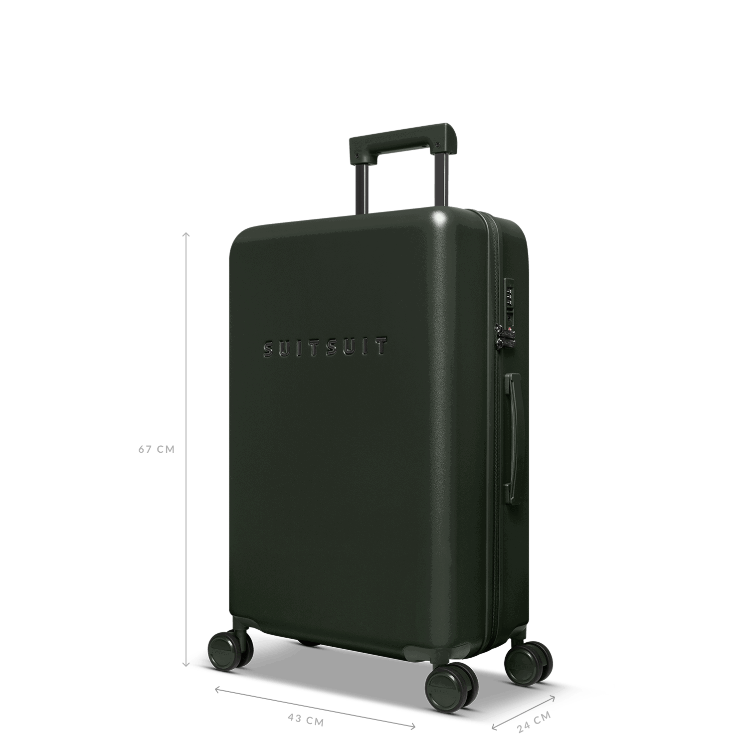 Mystique - Dark Olive - Luggage Set (55/66/76 cm)