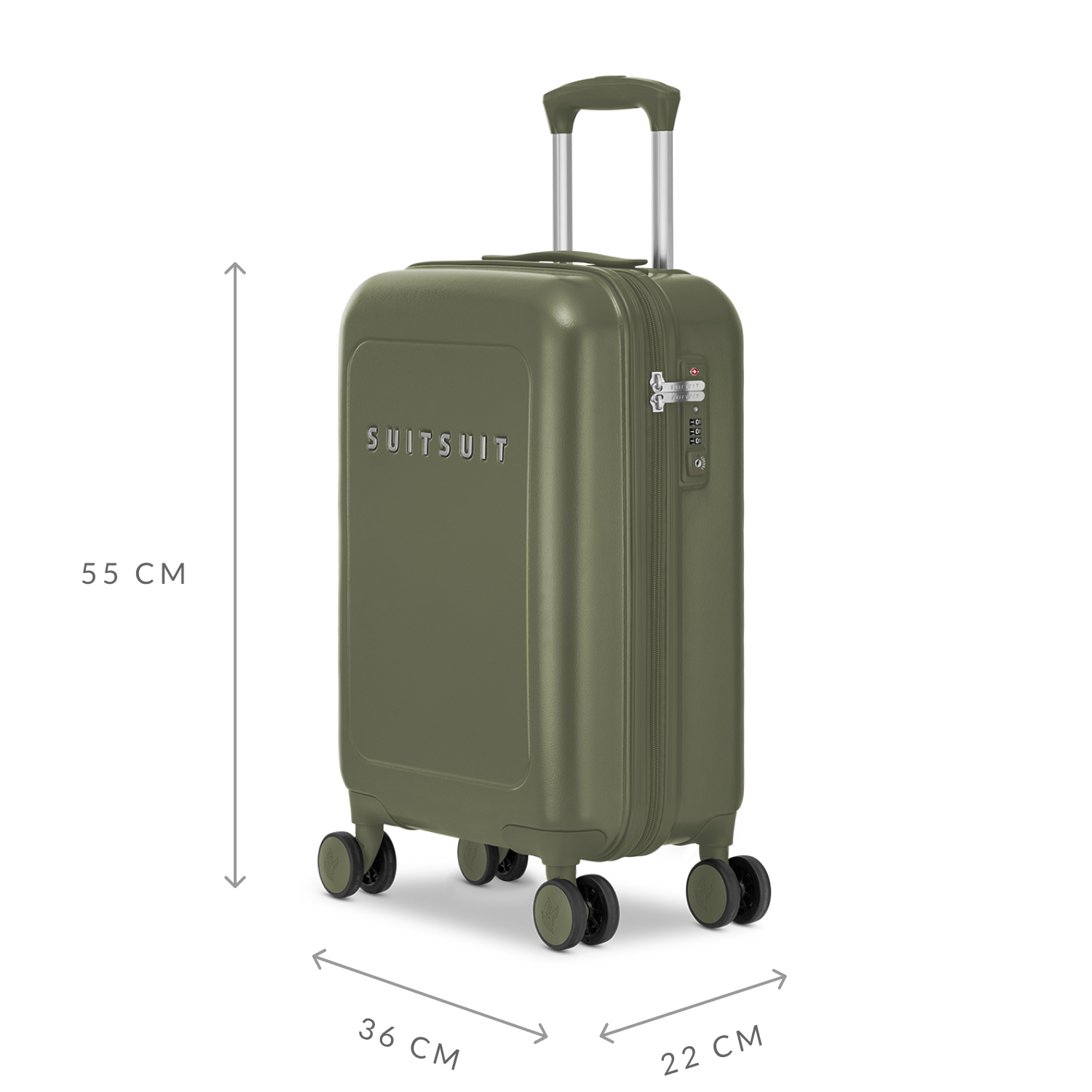 Natura - Dark Olive - Carry-on (55 cm)