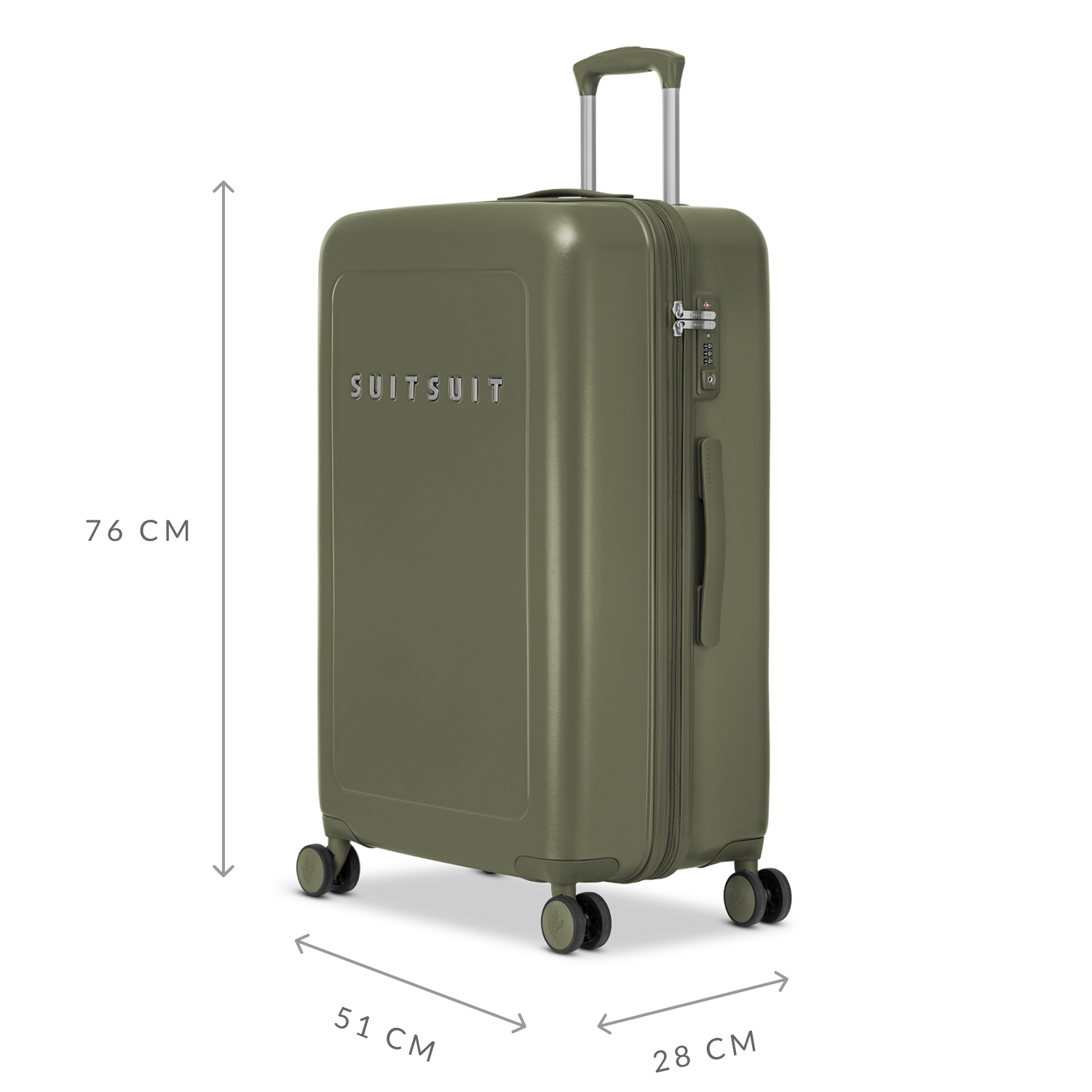 Natura - Dark Olive - Check-in (76 cm)