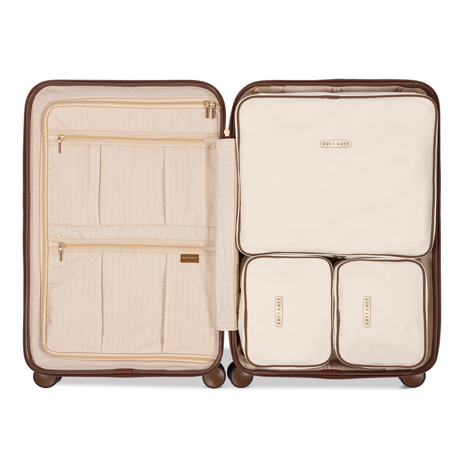 Fab Seventies - Antique White - Packing Cube Set (66 cm)