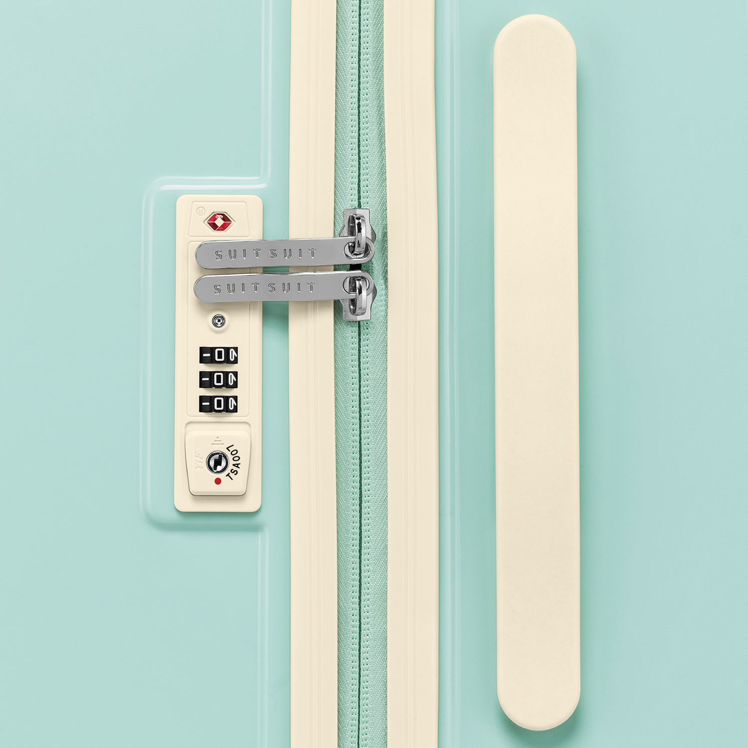 Fabulous Fifties - Luminous Mint - Check-in (66 cm)
