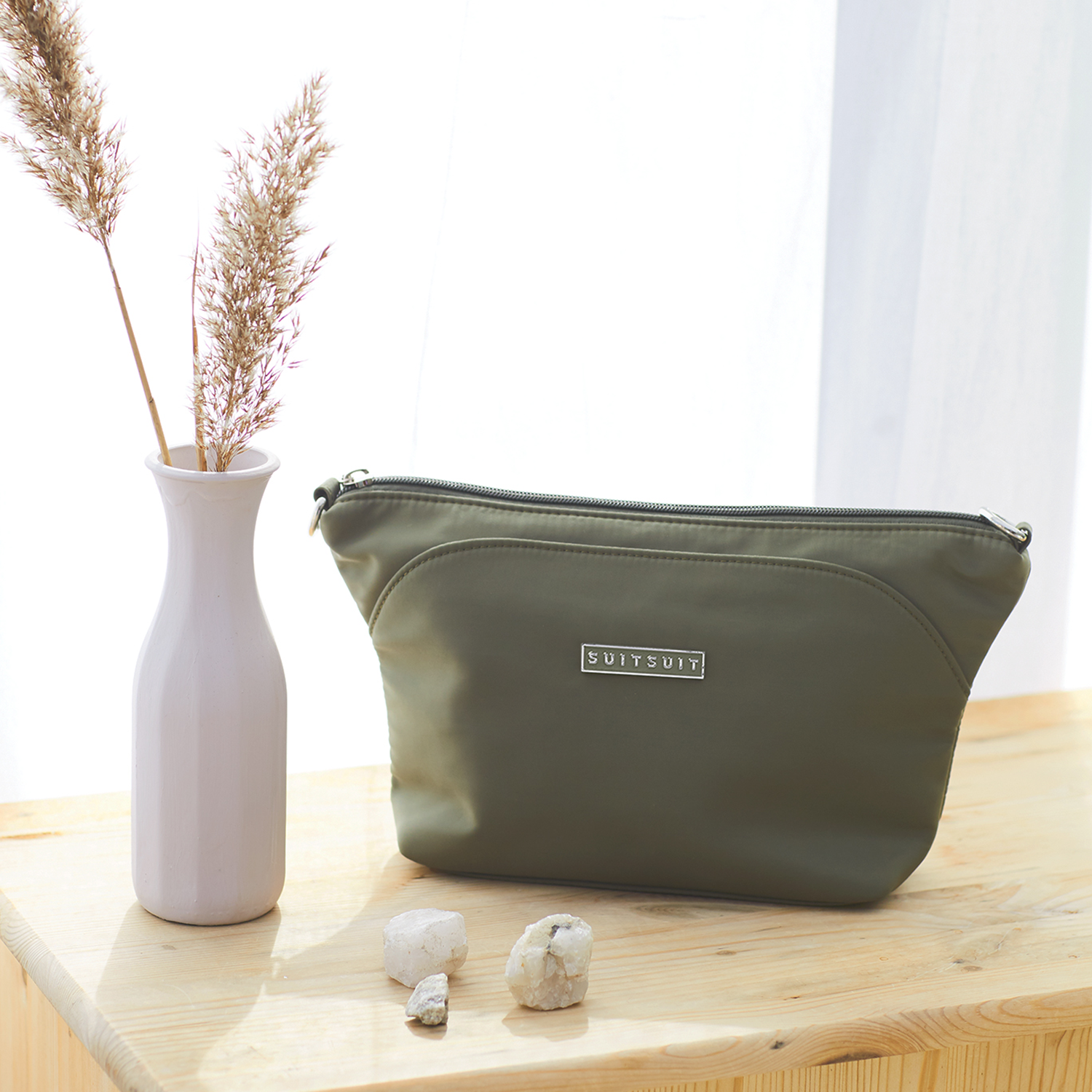 Natura - Dark Olive - Toiletry Bag M